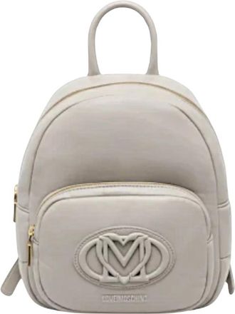 Love Moschino Backpack - Dames - Rugzakken - Grijs - ONE Size - Leer - Tassen