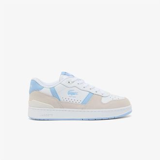 Lacoste Womens Lacoste T-Clip Set Trainers in White blue