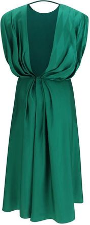 Versace Womens Bicolor Silk Casual Dress