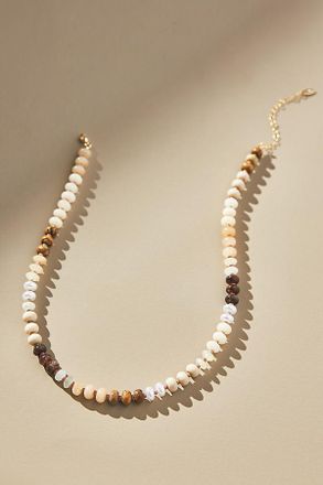 Anthropologie Rainbow Stone Necklace