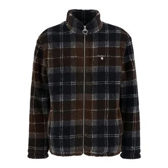 Barbour Tartan Fleece Zip Through - Heren - Zomerjassen - Veelkleurig - S - Polyester - Jassen