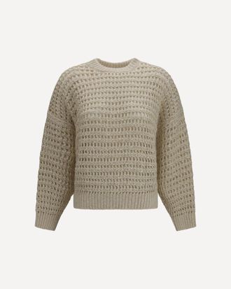 Brunello Cucinelli Dazzling open-knit virgin wool and cashmere Sweater Female XS