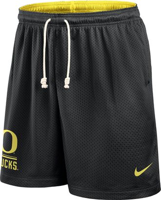 Nike Oregon Courtside Nike Mens Dri-FIT College Reversible Shorts in Black | 03BF08DPUON-11C