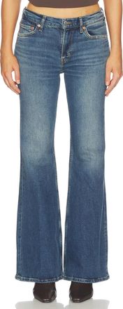 Re/Done Strutter Wide Leg And Flare Jeans In Sonoma Indigo