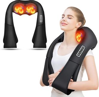 OEM Masajeador Cervical, Masajeador De Espalda Y Cuello Con Calor, Masajeador El&eacute;ctrico Shiatsu Para Cuello, Cervicales Y Hombros, Regalo Para Mam&aacute;, Pap&aacute;,