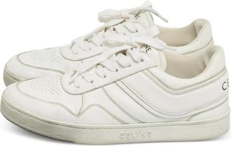 Celine Sneakers in pelle con lacci - Bianco