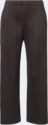 Pleats Please Issey Miyake Monthly Colors: August pleated wide-leg pants