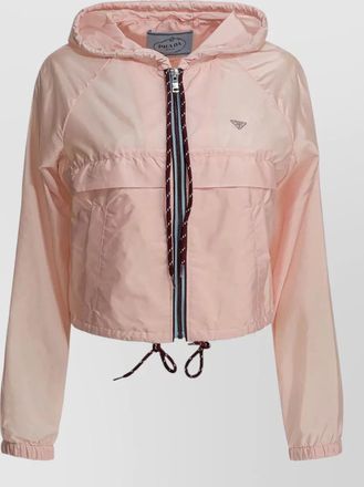 Prada nylon puffer parka coat