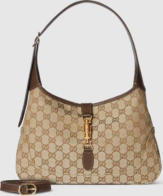 Gucci Jackie 1961 Medium Shoulder Bag, Beige, GG Canvas