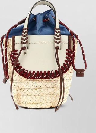 Cuba Lab habanera trek straw bucket bag shoulder
