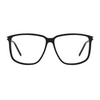 Saint Laurent Square Full Rim Eyeglasses - Black