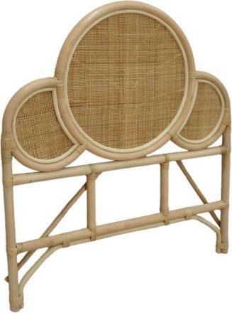 Sweeek Exotic Rattan Headboard for Childrens Bed 90 x 100 cm, Lior, Natural Rattan, 90x3x100 cm
