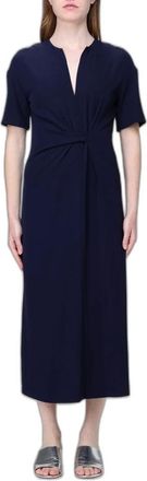 Meimeij Abito Midi in Cr&ecirc;pe - - Dresses - Donna - Blu - S