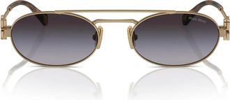 Miu Miu Sunglasses Mu54 Zs 7 Oe5 D1 Gold/Smoky Gray Womens