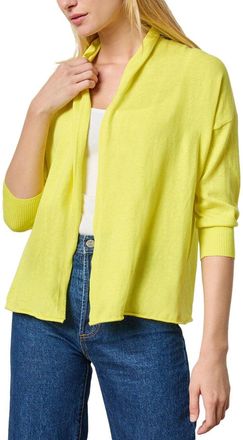 Lilla P Easy Open Linen-Blend Cardigan