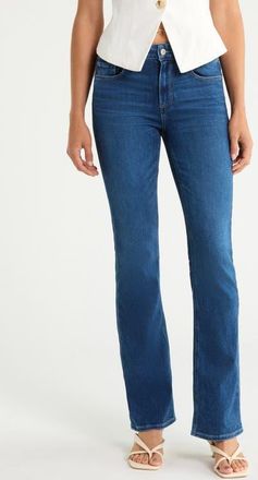 Paige Manhattan High Waist Bootcut Jeans in Neutra at Nordstrom, Size 30
