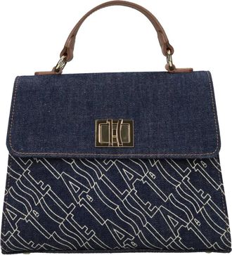 Alviero Martini 1A Classe Ld 04 9888Jeans Bag - Dames - Handtassen - Blauw - ONE Size - Leer - Tassen