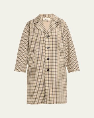 6397 Motaring Check Wool Coat