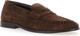 Vinny&rsquo;s Mens Loafers Louee Vale Brown Suede