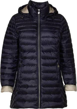 Danwear Lichte donsjas Navy/Groen - Dames - Dons jassen - Blauw - 2XL - Jassen