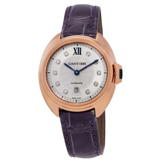 Cartier Pre-owned Cartier Cle Automatic Diamond Ladies Watch WJCL0031