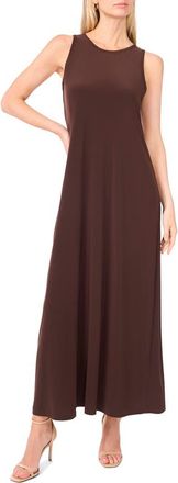 Vince Camuto Sleeveless Maxi Dress in Chocolate at Nordstrom, Size X-Small