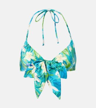Chlo&eacute; Chlo&eacute; Top bikini a fiori con fiocco