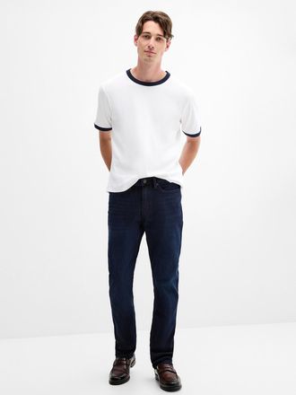 Duer Mens Performance deep-indigo jean Straight, slim fit