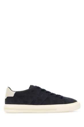 Hogan Dark Blue Suede Sneakers