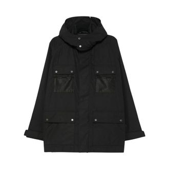 Junya Watanabe Abrigo con capucha y m&uacute;ltiples bolsillos - Jackets - Hombre - Negro - L