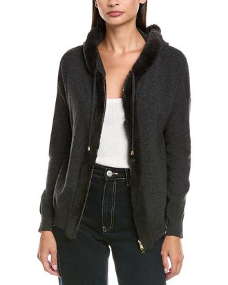 N.Peal N.Peal Alicia Fur Cashmere Hoodie