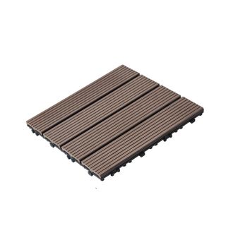 OEM Baldosas De Patio Entrelazadas, Impermeables Y Con Superficie Antideslizante, 27 Piezas, Color Marr&oacute;n Claro