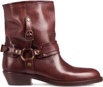 Isabel Marant Womens Ildred Leather Boots In Brown