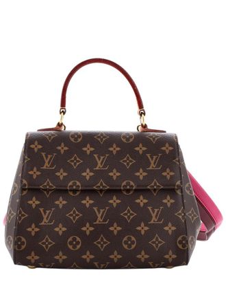 Louis Vuitton Brown Monogram Canvas Cluny Top Handle Bb (Authentic Pre-Loved)
