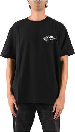 Purple Camiseta P104 de Corte Regular - Tops - Hombre - Negro - S