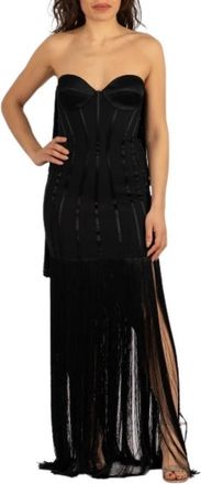 Elisabetta Franchi Abito - Dames - Avondkleed - Zwart - XL - Kleedjes
