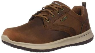 Skechers Mens Delson Antigo Oxfords, Dark Brown Leather, 10.5 UK