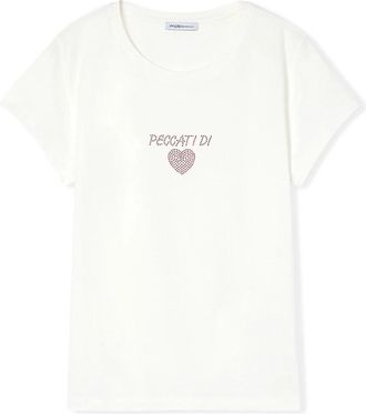 Motivi T-Shirts - Dames - T-shirts - Wit - XS - Katoen - Tops