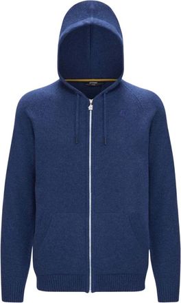K-Way Brice Cardigan - Heren - Vesten - Blauw - M - Wol - Truien & Vesten