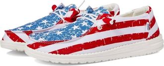 Hey Dude Womens Wendy Lace-Up Shoes In Star Spangled
