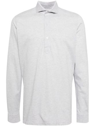 N.Peal Marseille long-sleeve polo shirt - Grey