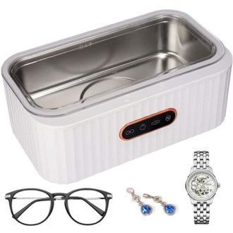 OEM Limpiador Ultras&oacute;nico, Limpiador Ultras&oacute;nico De Gafas De 45 Khz Con 4 Modos, Limpiador Ultras&oacute;nico De 400 Ml, Limpiador Ultras&oacute;nico De Joyas De Acero 