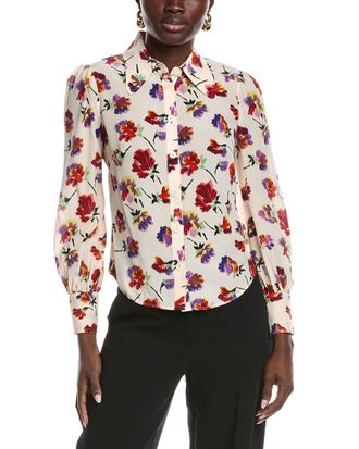 L.k. Bennett Silk Sonya Blouse