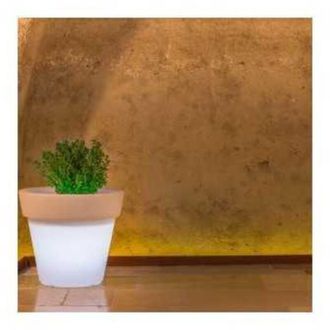 Monacis Vaso Gemma Top Bright Led Multicolor Con Bater&iacute;a Y Solar En Pol&iacute;mero Monacis - &Oslash; 110 Cm - 95 H