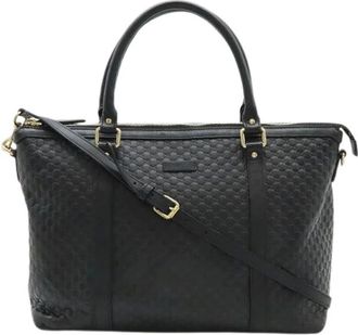 Gucci Pre-owned Handbags, female, Black, Size: ONE SIZE Pre-owned Vintage Handbag