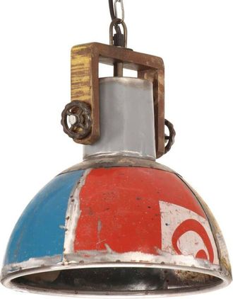vidaXL Industrial Hanging Lamp 25 W Multicolour Round 30 cm E27 vidaXL