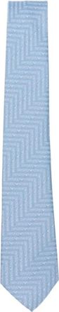 Emporio Armani Accessoires, Heren, Blauw, ONE Size, All-over Jacquard Logo Tie