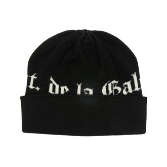 Gallery Dept. Accessories, male, Black, ONE SIZE, Wool Beanie With Logo Intarsia