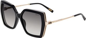 Chopard Smoke Gradient Square Ladies Sunglasses SCH404S 0700 56