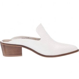 Chinese Laundry Womens Marnie Snake Skin Mule In White